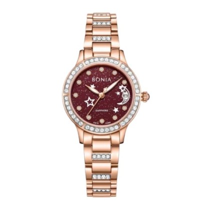 Bonia Elegance BNB10960-2567S Rose Gold Stainless Steel Women Watch